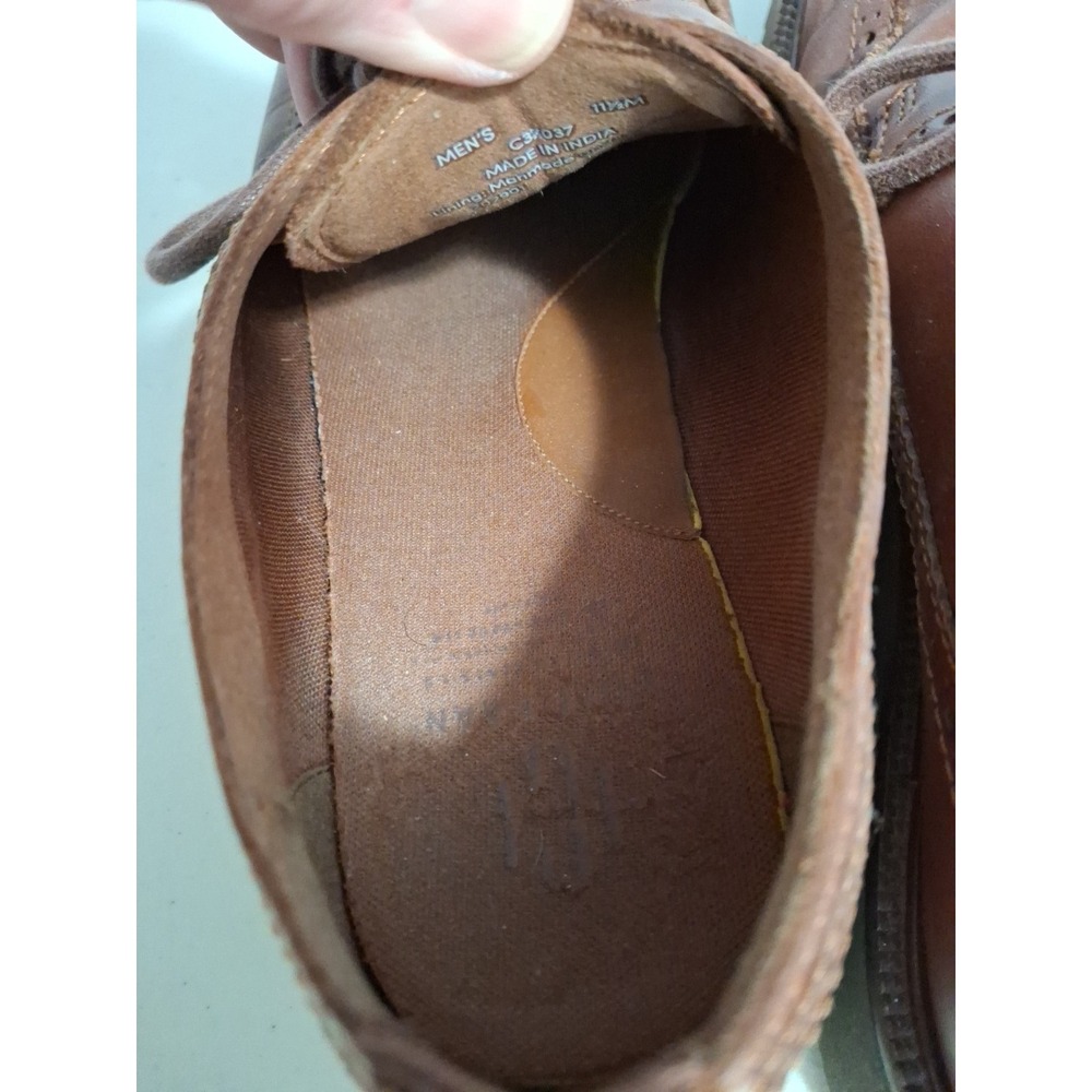 Cole Haan Mens American Classics‎ Longwing Oxford Size 11.5 M Brown Dress Shoe - Picture 7 of 9